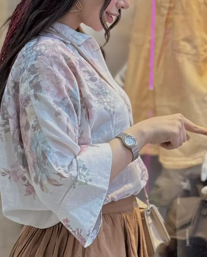 شومیز گلدار