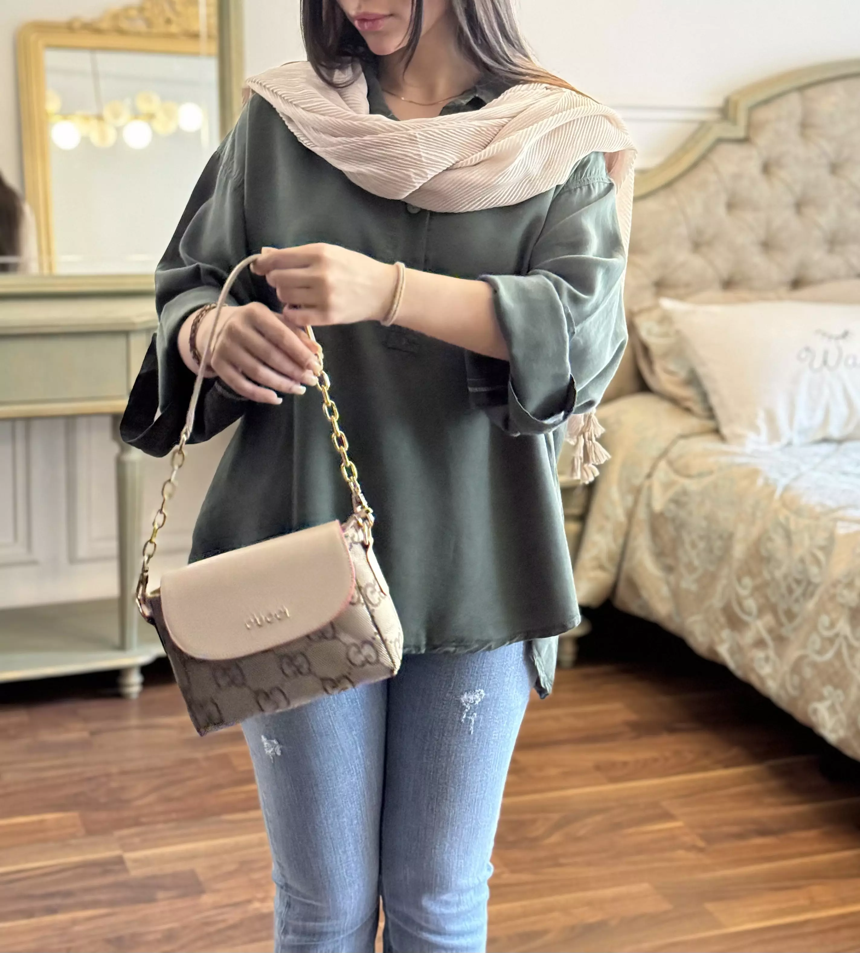 شومیز جلوبسته سیلک