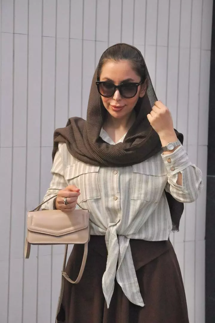 شومیز گره ای لینن