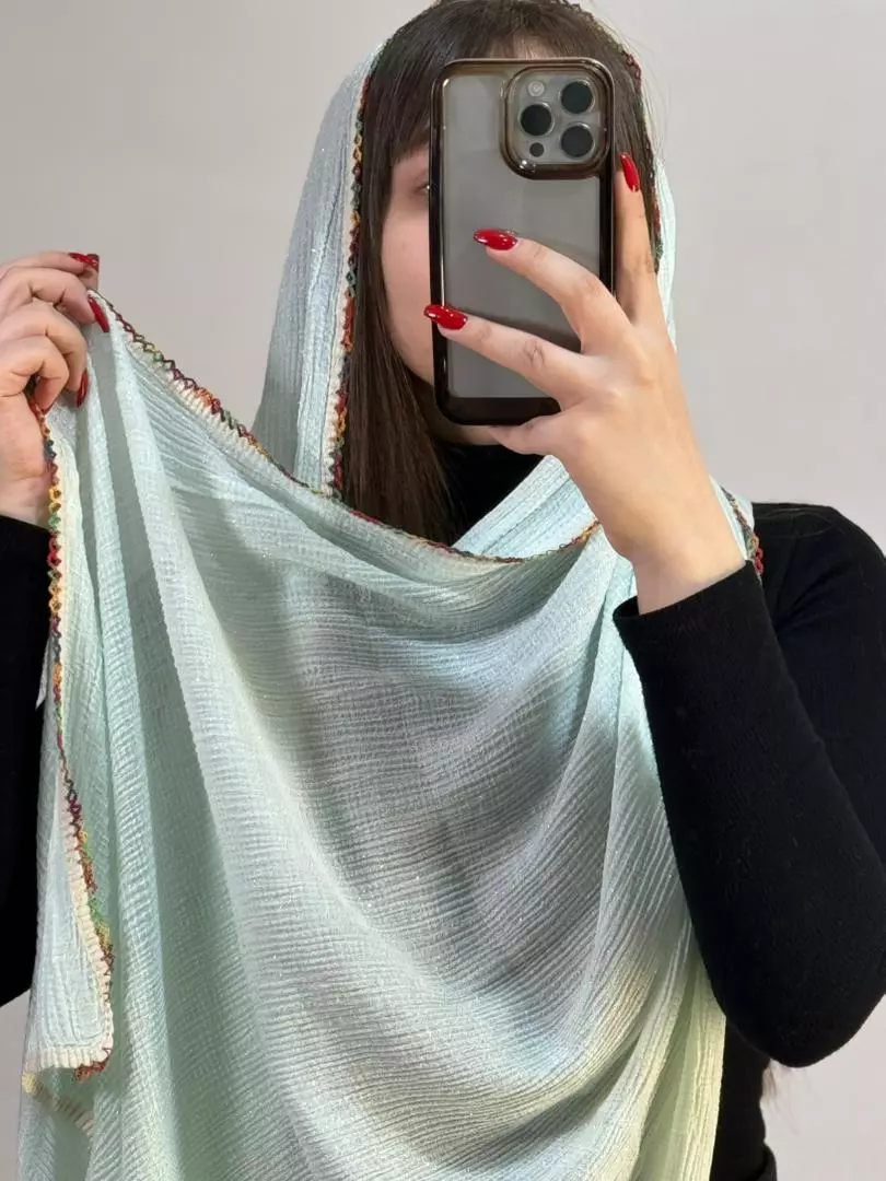 شال لبه رنگی شاین