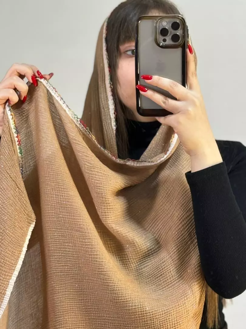 شال لبه رنگی شاین