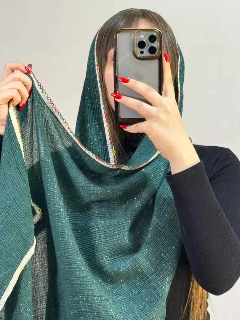 شال لبه رنگی شاین