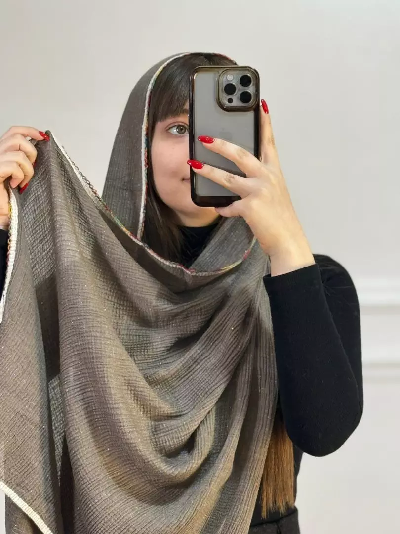شال لبه رنگی شاین