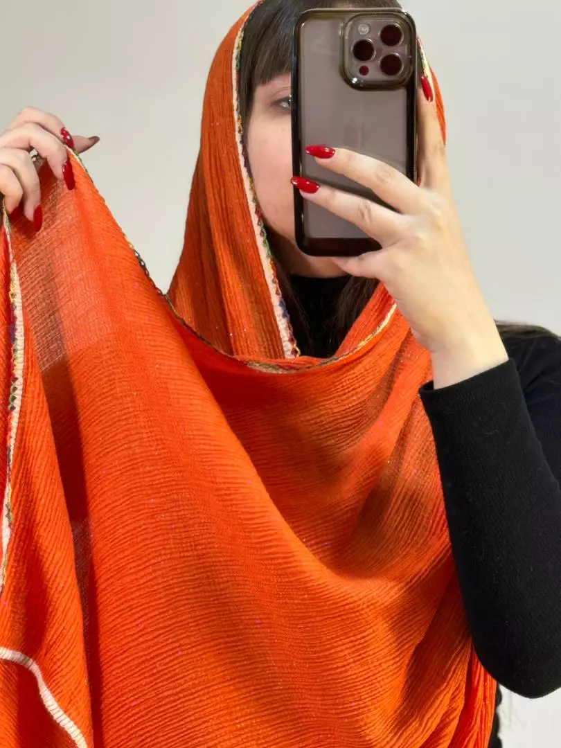 شال لبه رنگی شاین