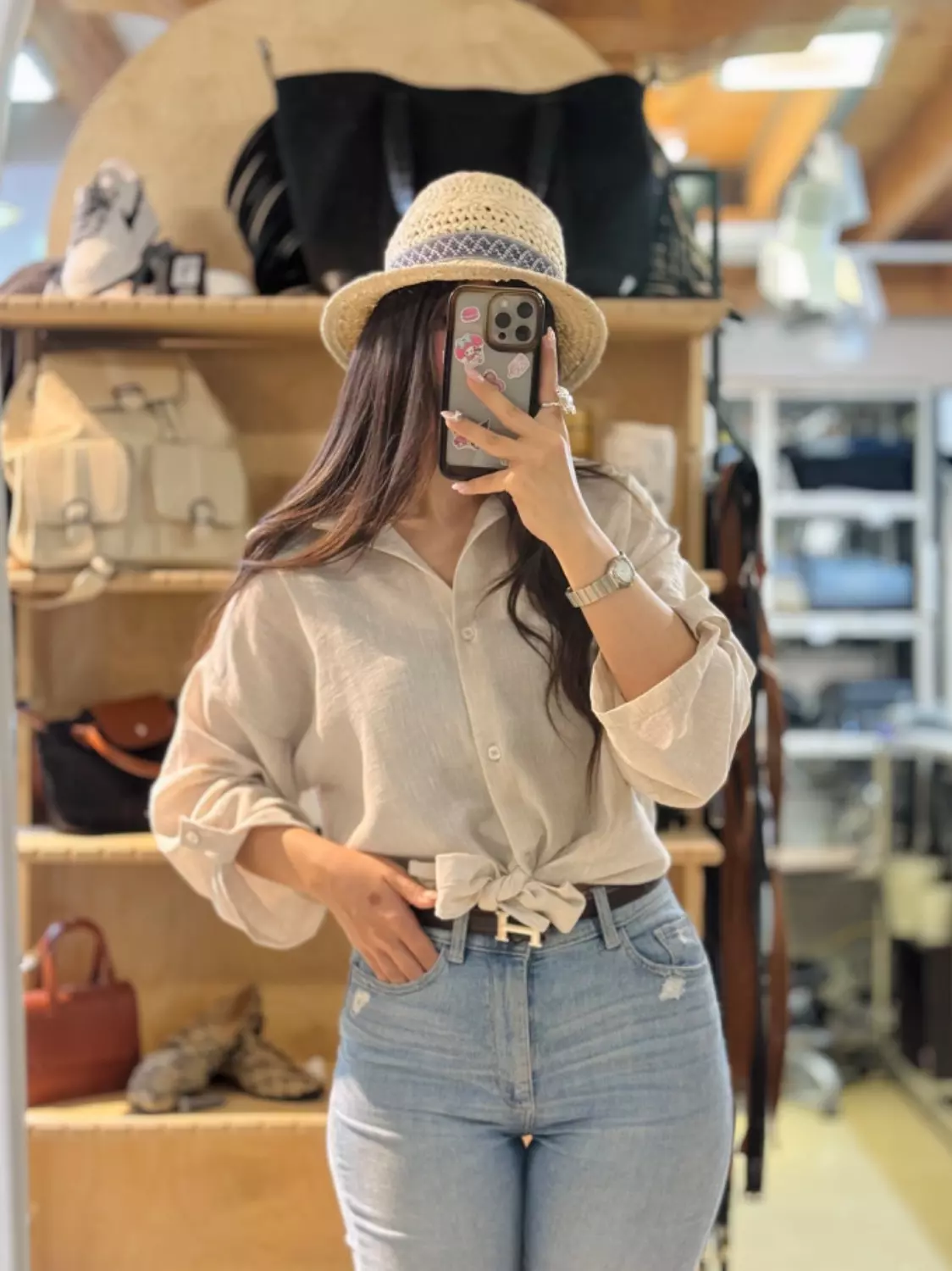 شومیز گره ای ماه