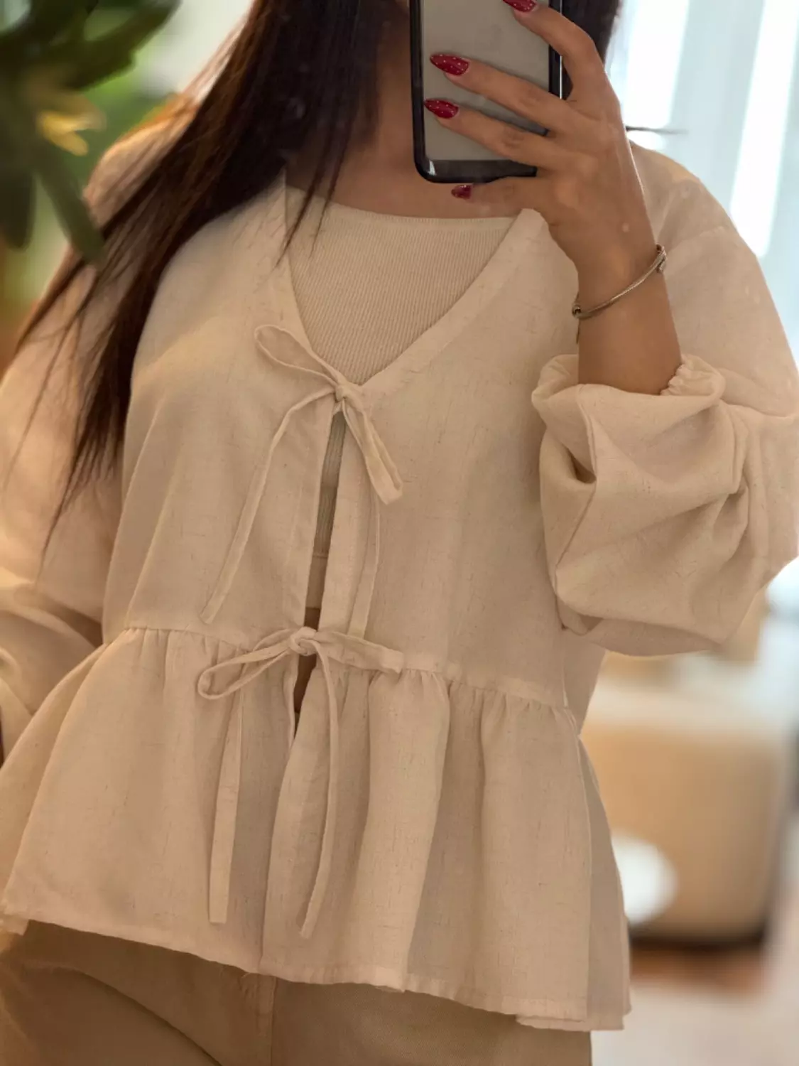 شومیز لینن عروسکی